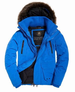 Superdry Premium Ultimate Down Férfi Kabát Kék | MOWQE5890